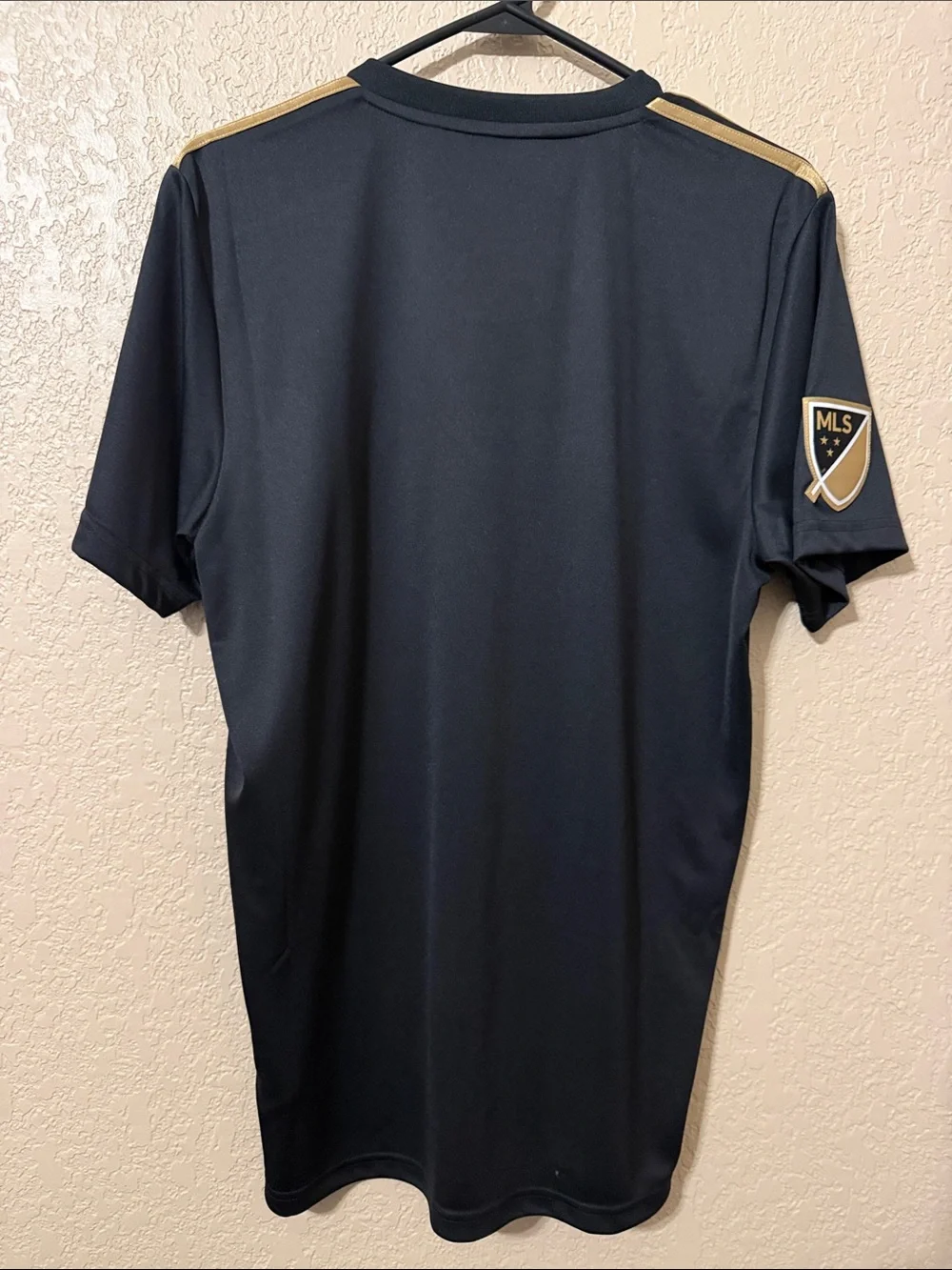 adidas Black & Gold Los Angeles FC Home Jersey with YouTubeTV Logo